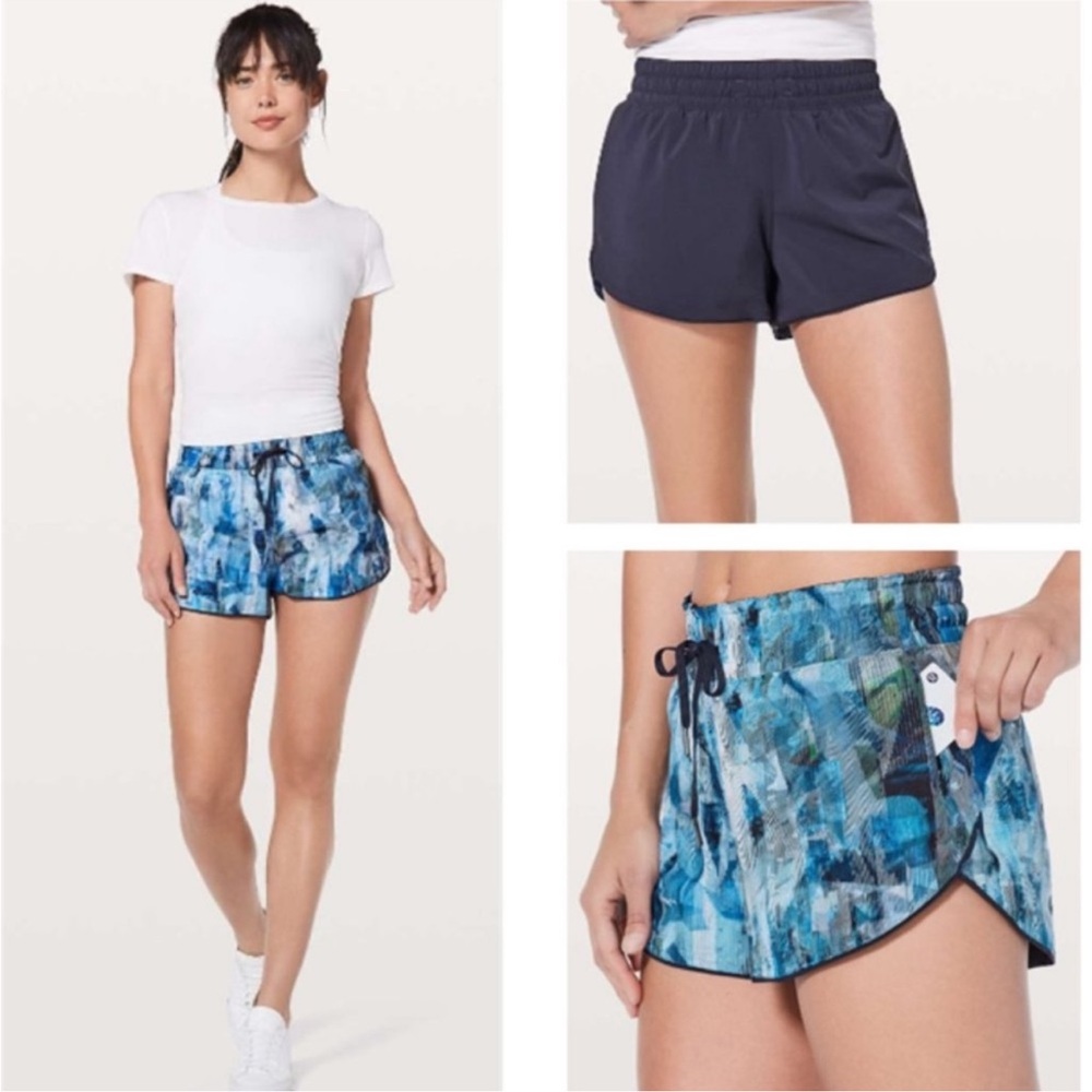 Lululemon Reversible Choose Your Side 3” Navy Shorts, size 4